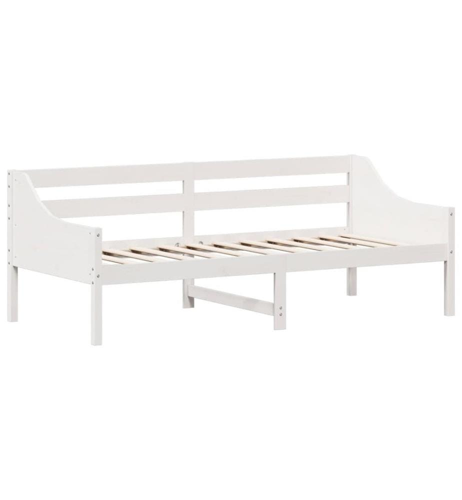 Tagesbett Weiss 80x200 cm Massivholz Kiefer
