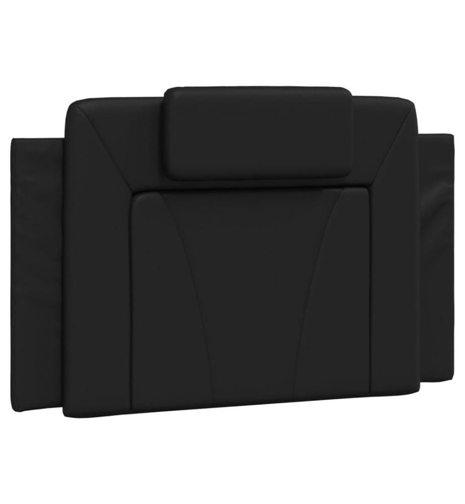 Bett mit Matratze Schwarz 80x200 cm Kunstleder