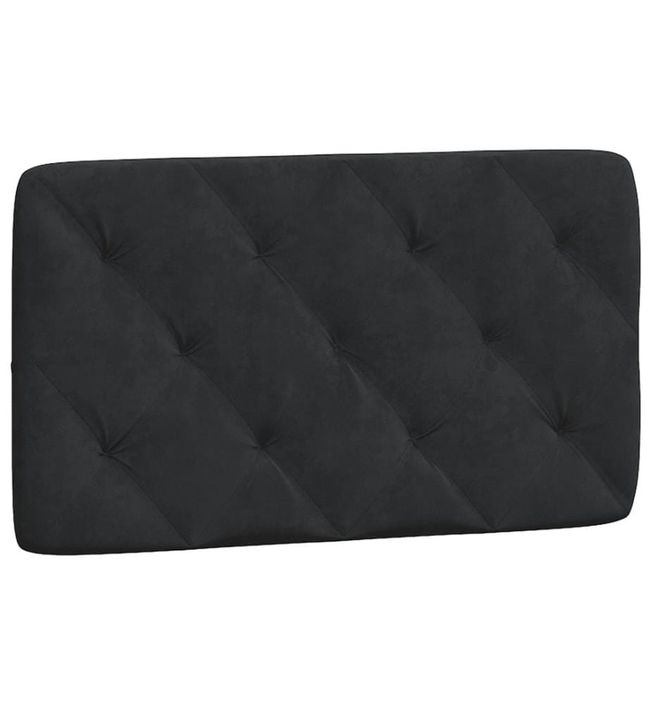 Bett mit Matratze Schwarz 80x200 cm Samt