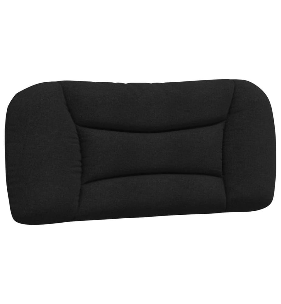 Bett mit Matratze Schwarz 80x200 cm Stoff