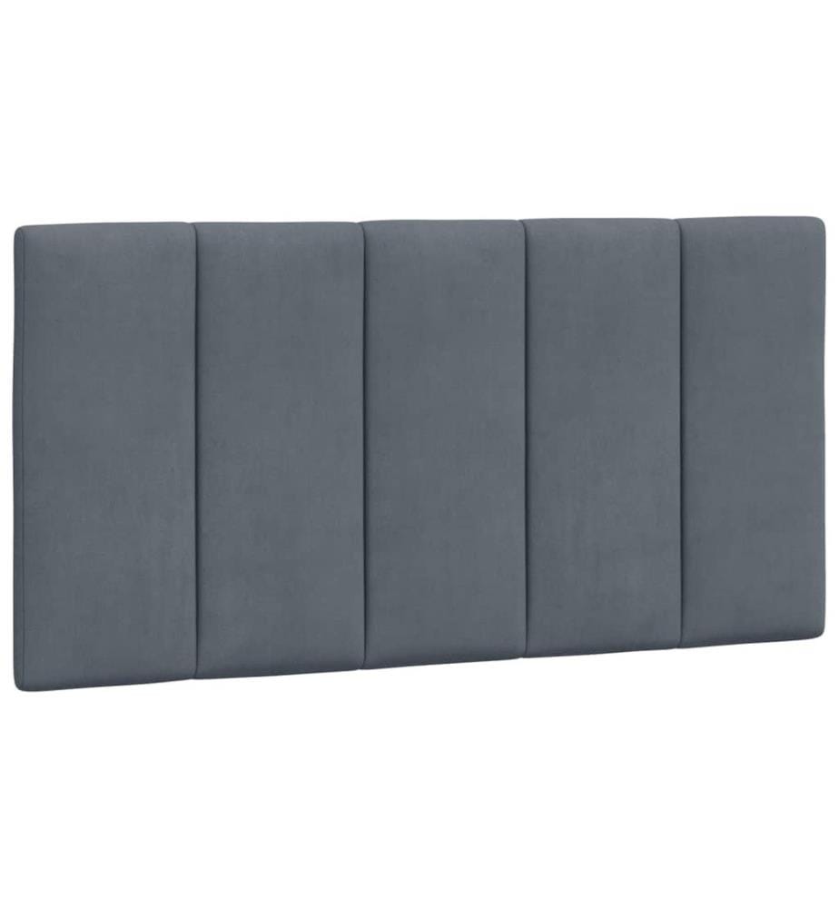 Bett mit Matratze Dunkelgrau 100x200 cm Samt