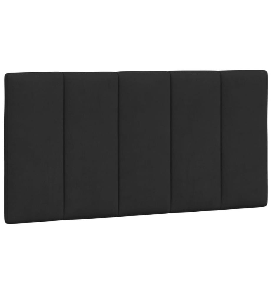 Bett mit Matratze Schwarz 100x200 cm Samt
