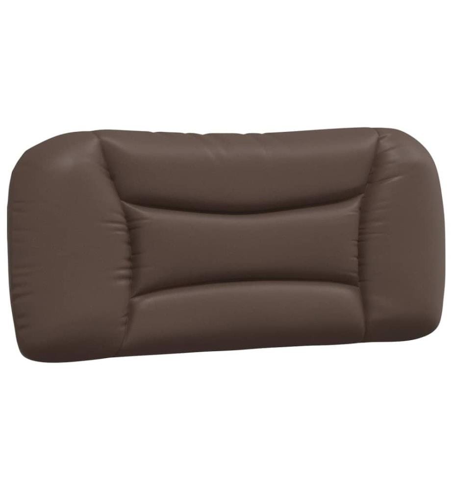 Bett mit Matratze Braun 80x200 cm Kunstleder