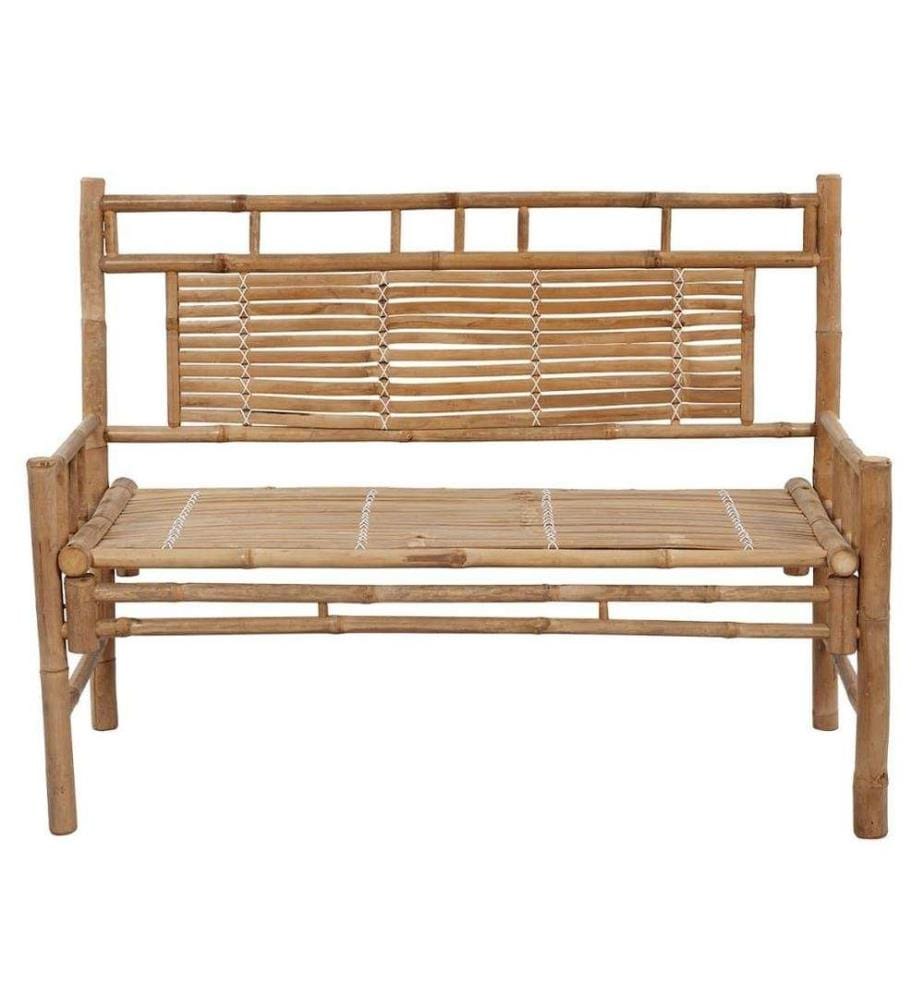 Vidaxl Gartenbank mit Auflage 120 cm Bambus DeinDeal