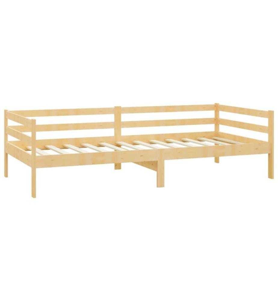 Lit de repos avec matelas 90x200 cm Bois de pin massif