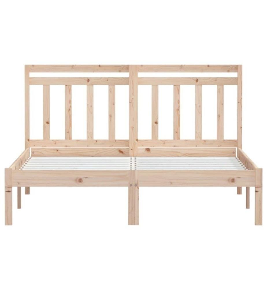 Cadre de lit Bois de pin massif 120x200 cm