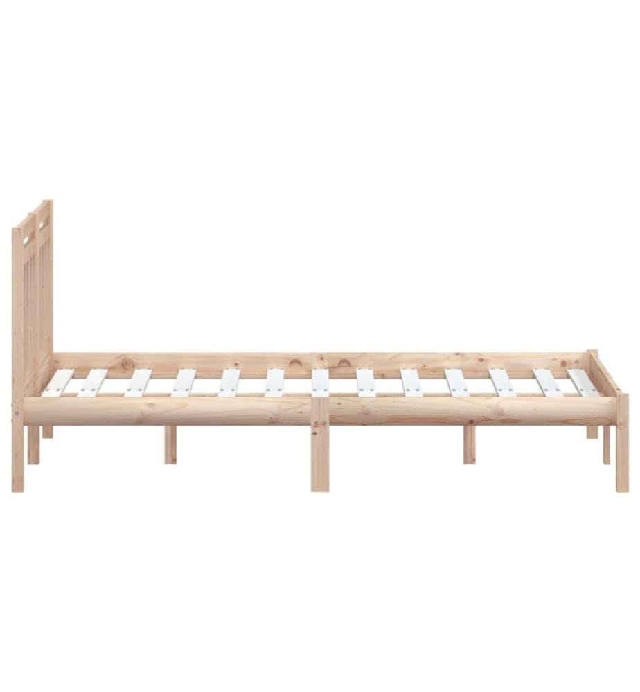 Cadre de lit Bois de pin massif 120x200 cm