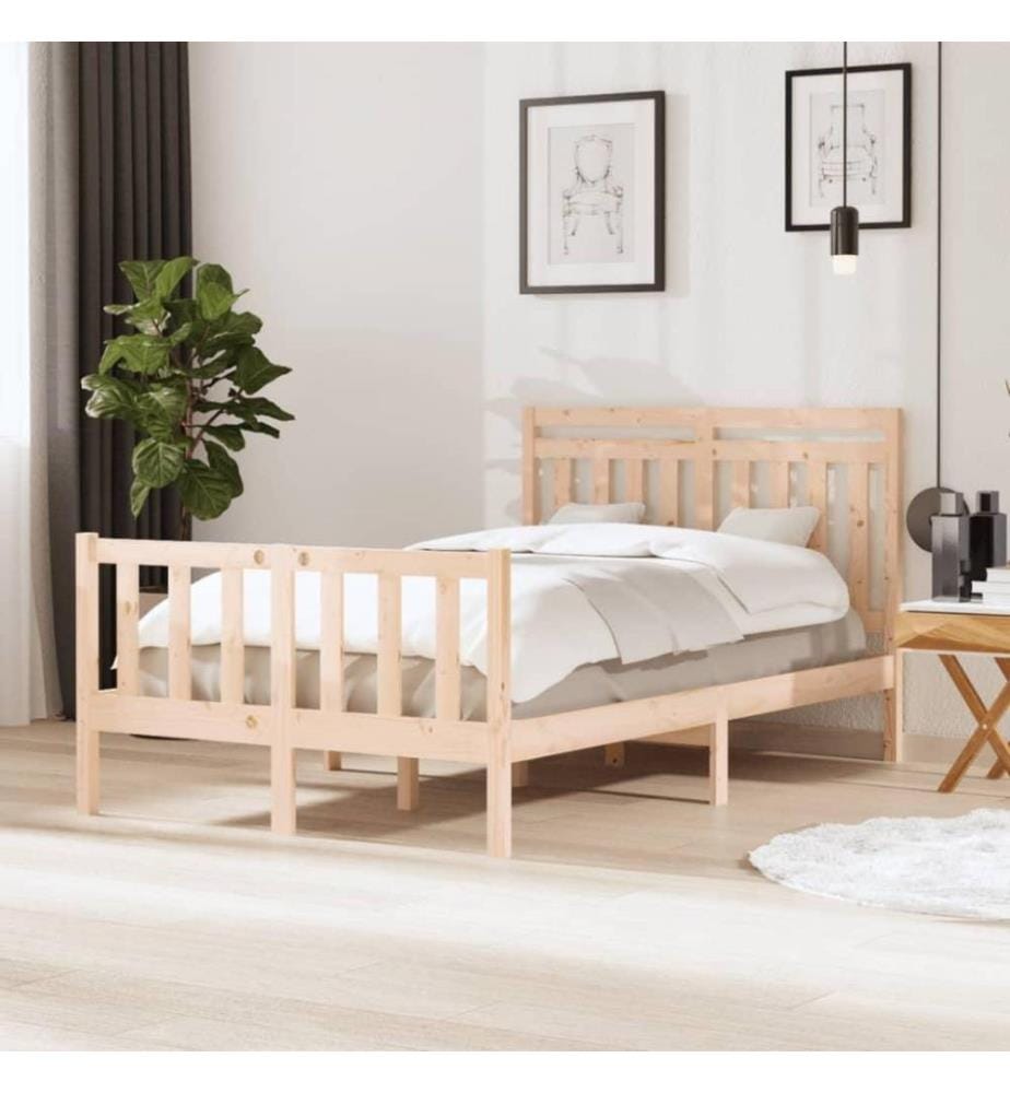 Cadre de lit Bois massif 120x200 cm