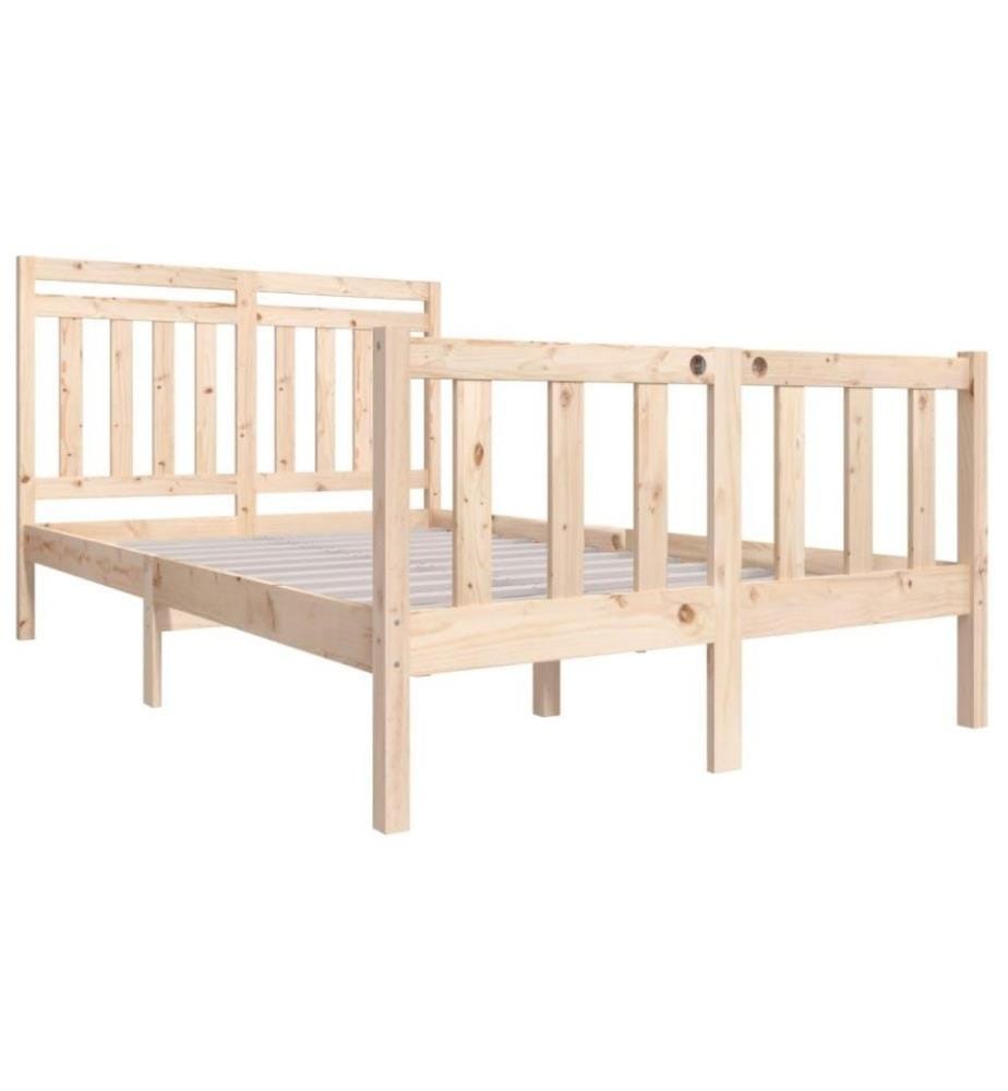 Cadre de lit Bois massif 120x200 cm