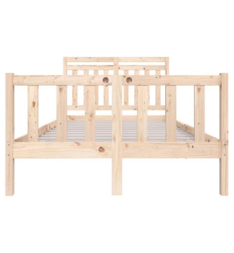 Cadre de lit Bois massif 120x200 cm