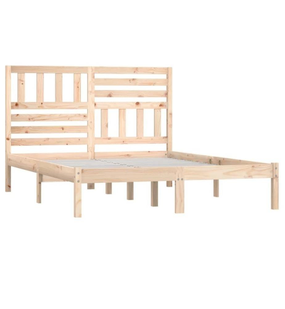 Cadre de lit Bois de pin massif 140x200 cm