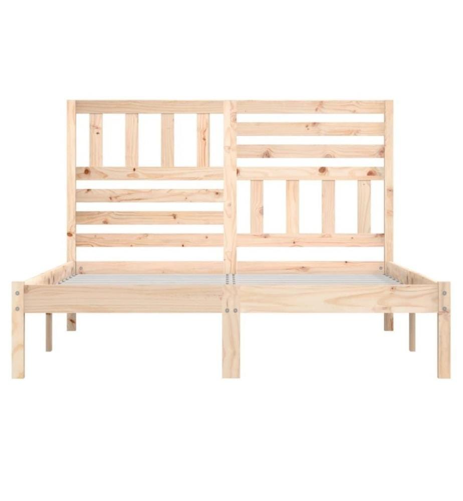 Cadre de lit Bois de pin massif 140x200 cm