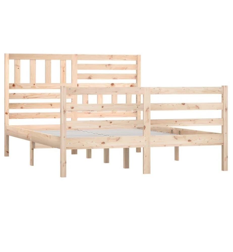 Cadre de lit Bois massif 120x200 cm