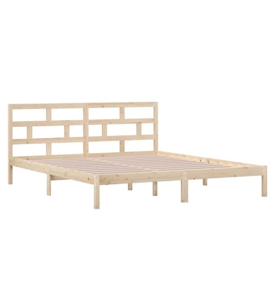 Cadre de lit Bois massif 135x190 cm Double