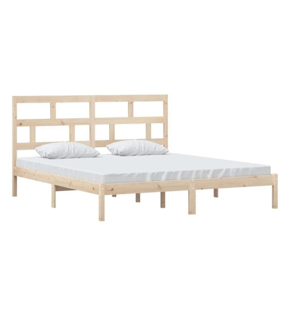 Cadre de lit Bois massif 180x200 cm Super King