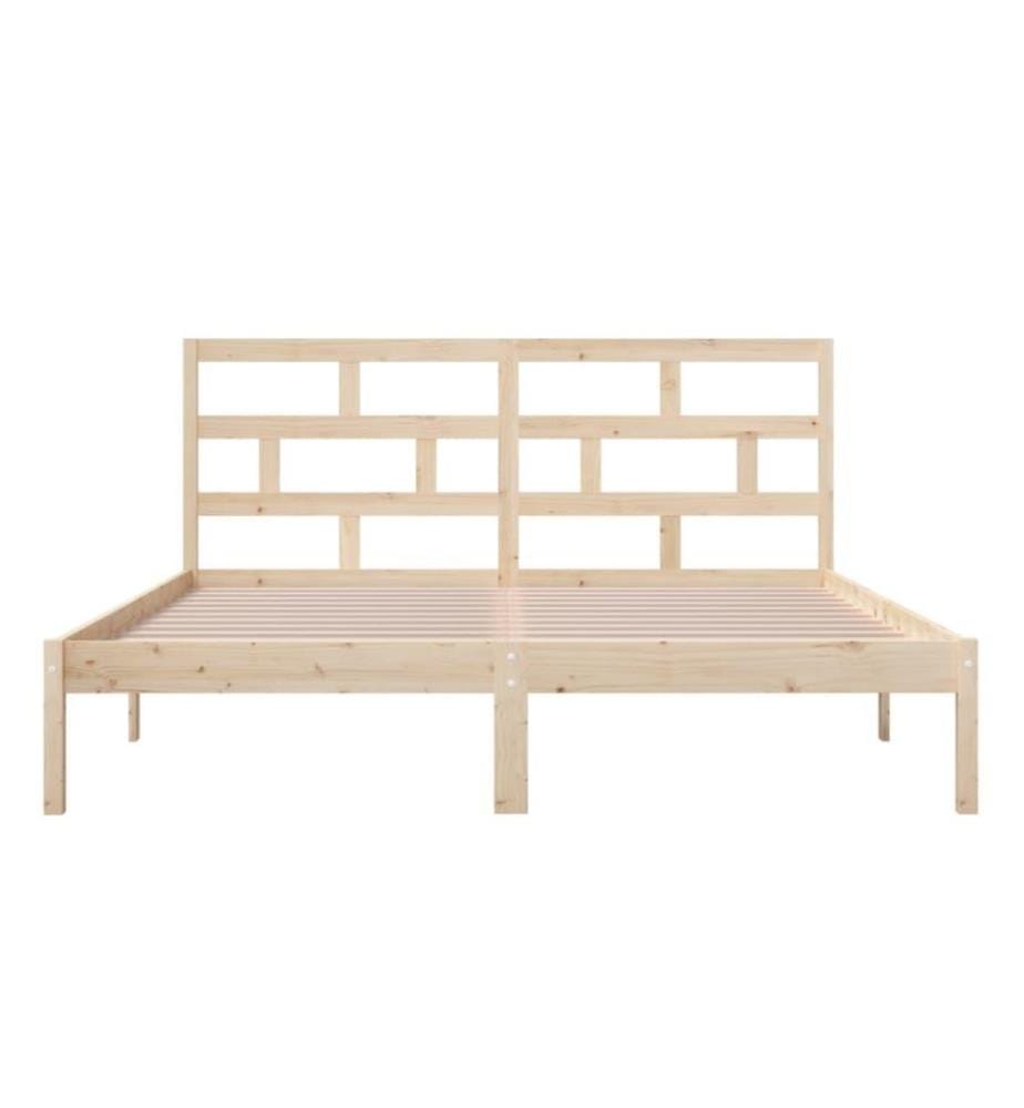 Cadre de lit Bois massif 180x200 cm Super King