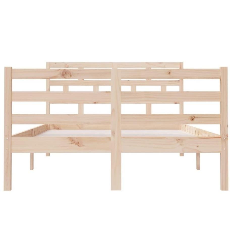 Cadre de lit Bois massif 120x190 cm Petit Double