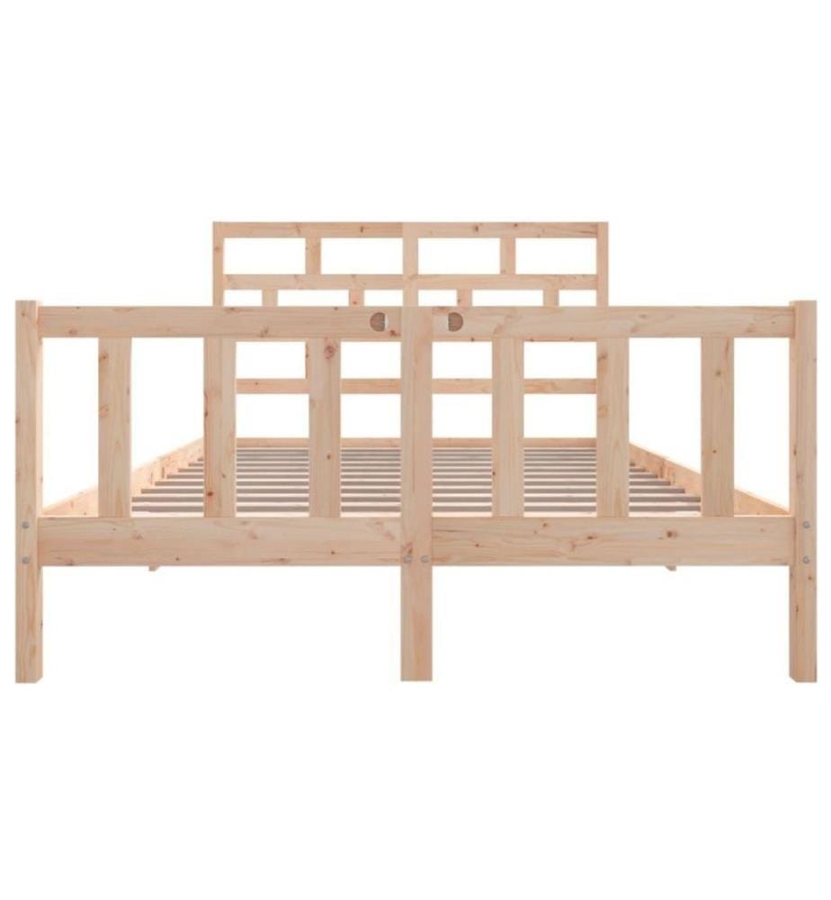 Cadre de lit Bois de pin massif 140x200 cm