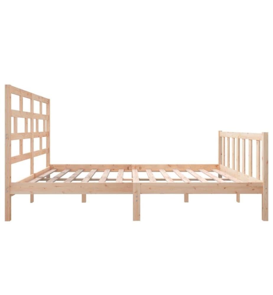 Cadre de lit Bois de pin massif 140x200 cm