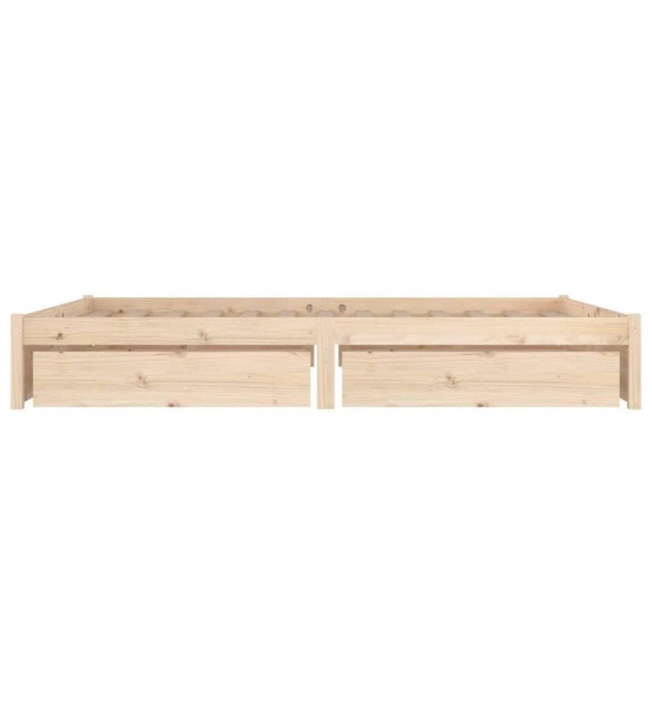 Cadre de lit avec tiroirs 180x200 cm Super King