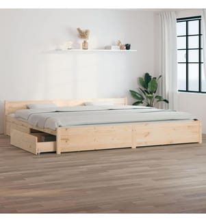 Bett mit Schubladen 180x200 cm 6FT Super King