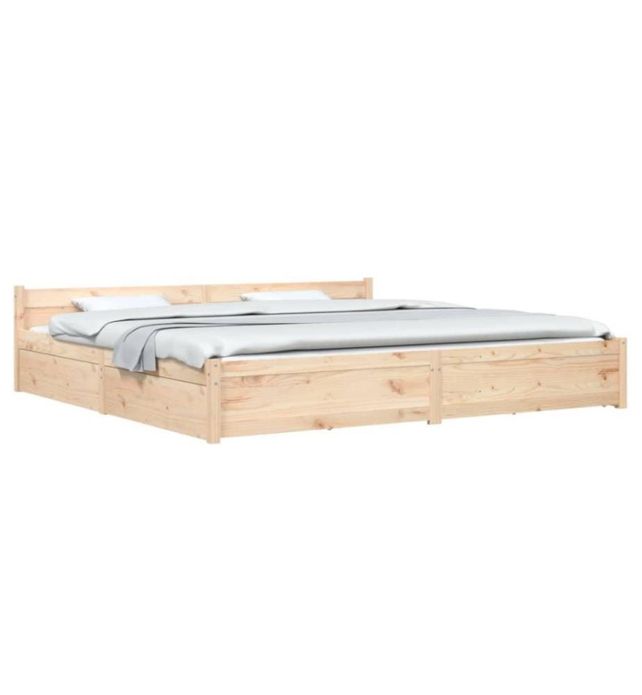 Bett mit Schubladen 180x200 cm 6FT Super King