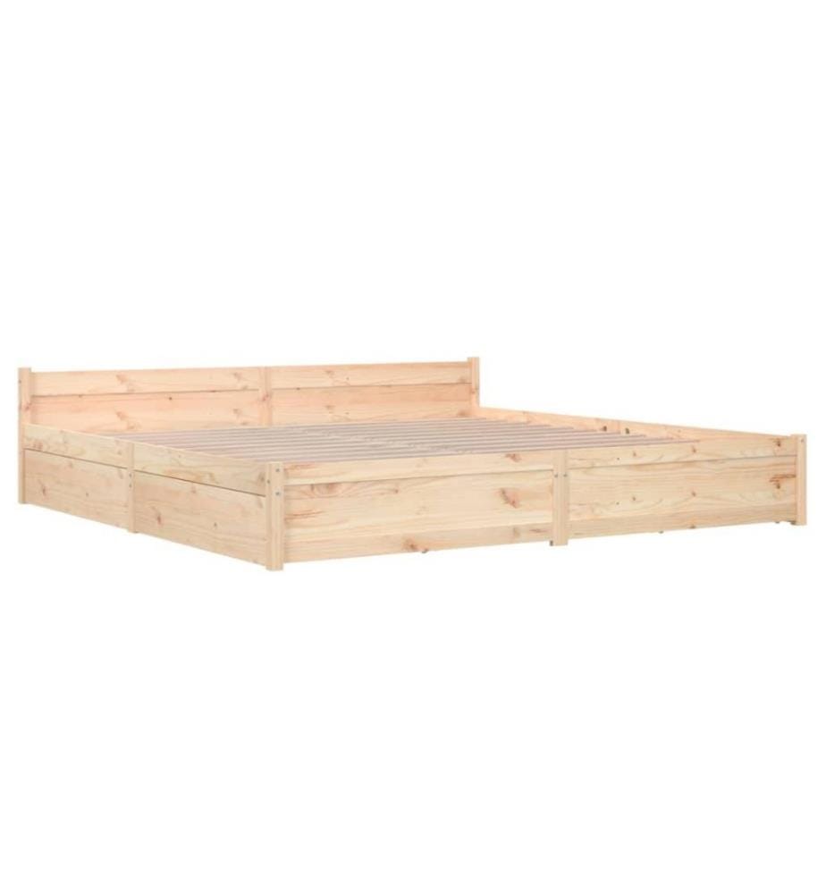 Bett mit Schubladen 180x200 cm 6FT Super King