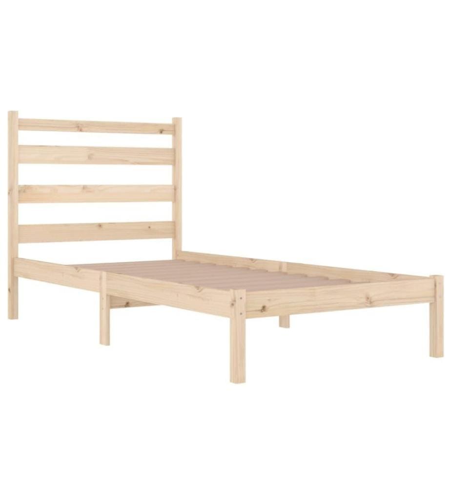 Cadre de lit Bois de pin massif 100x200 cm