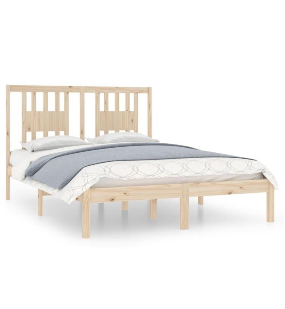 Cadre de lit Bois massif 120x190 cm Petit Double