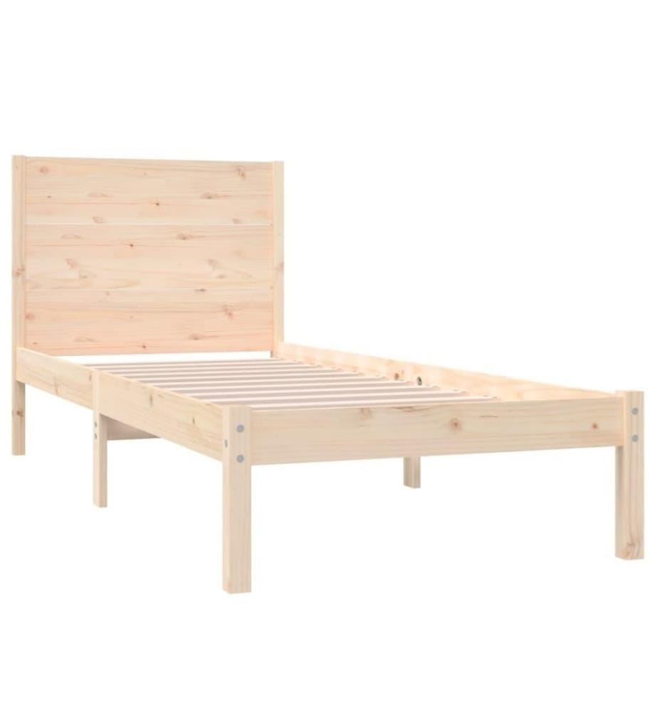 Cadre de lit Bois de pin massif 90x200 cm