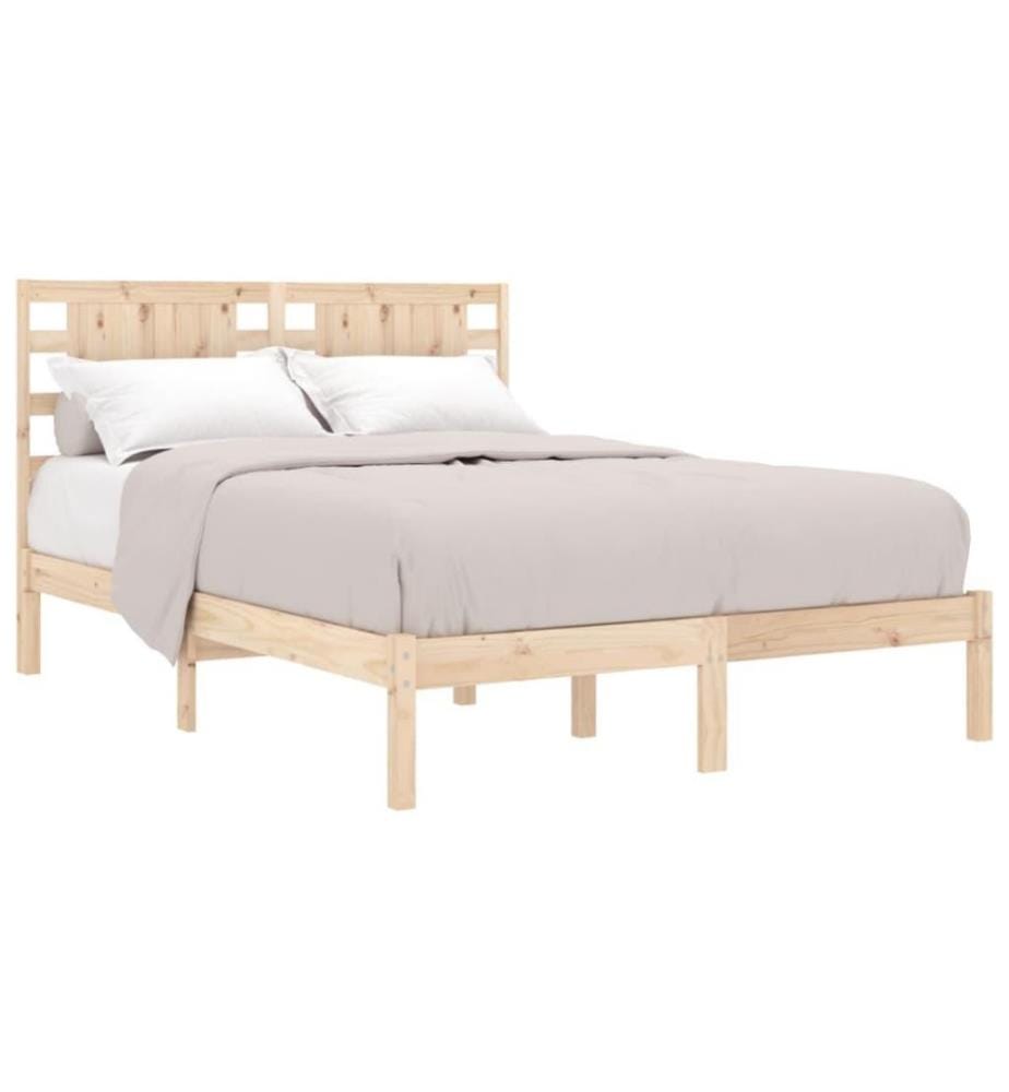 Cadre de lit Bois massif 120x190 cm Petit Double