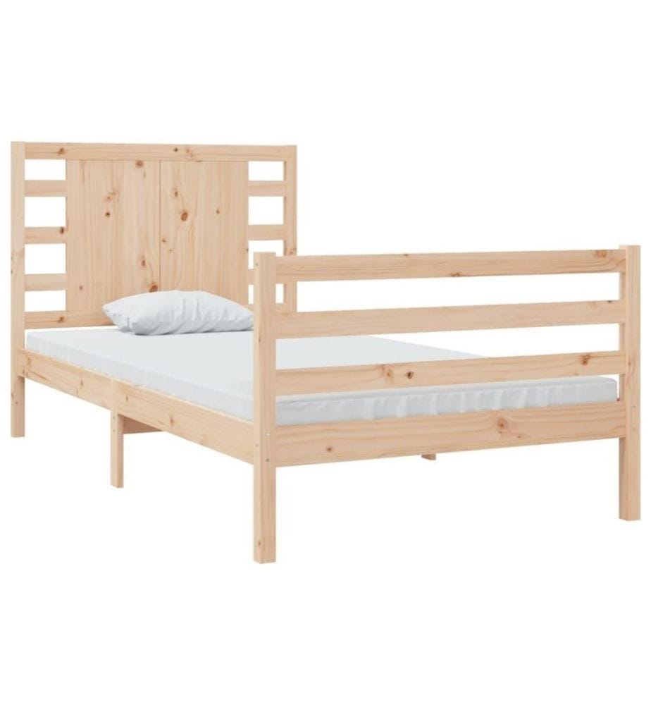 Cadre de lit Bois de pin massif 90x200 cm