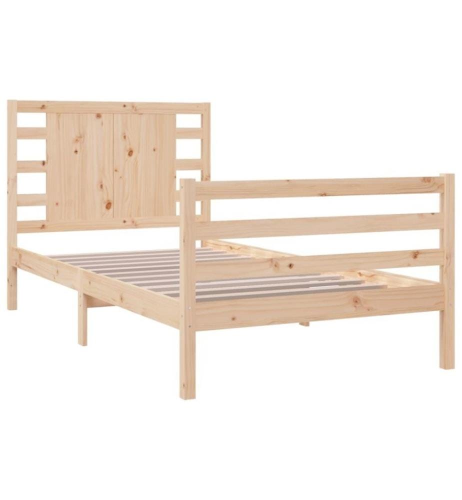 Cadre de lit Bois de pin massif 90x200 cm