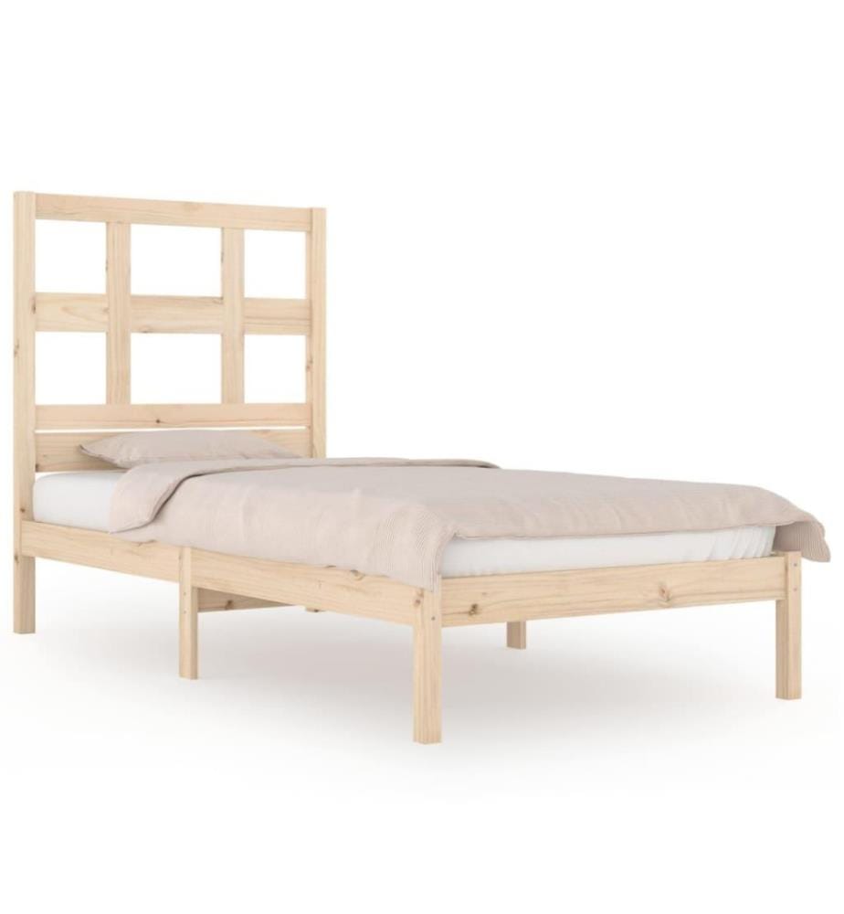 Cadre de lit Bois de pin massif 90x200 cm