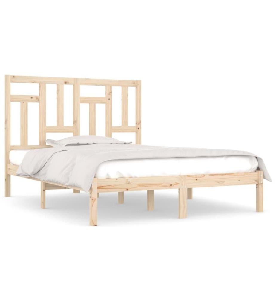 Cadre de lit Bois de pin massif 200x200 cm