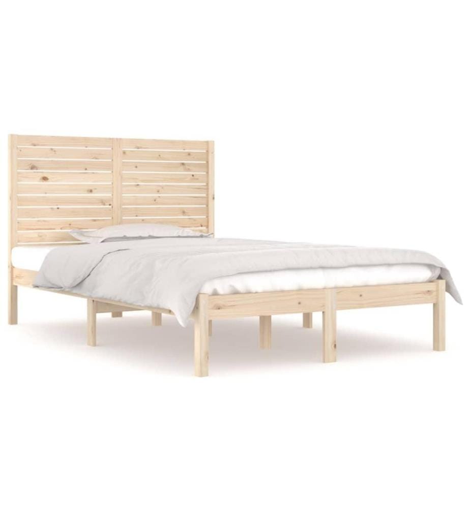 Cadre de lit Bois massif 120x190 cm Petit Double