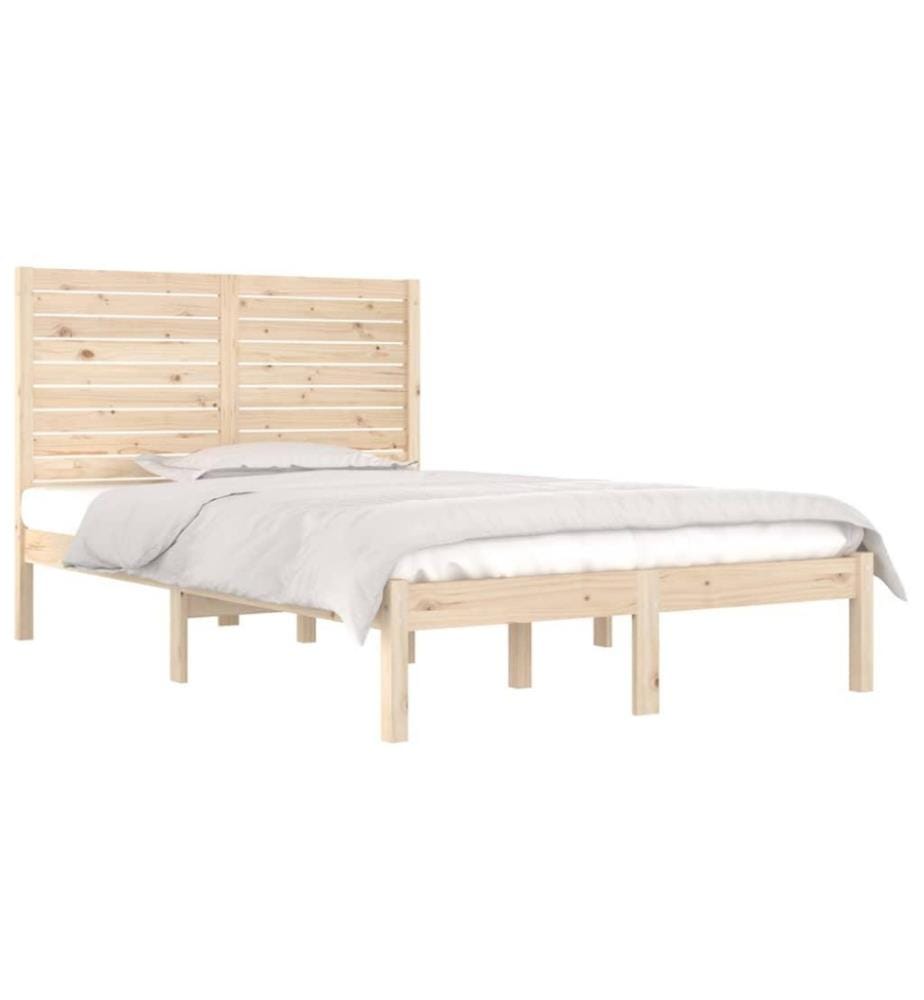 Cadre de lit Bois massif 120x190 cm Petit Double