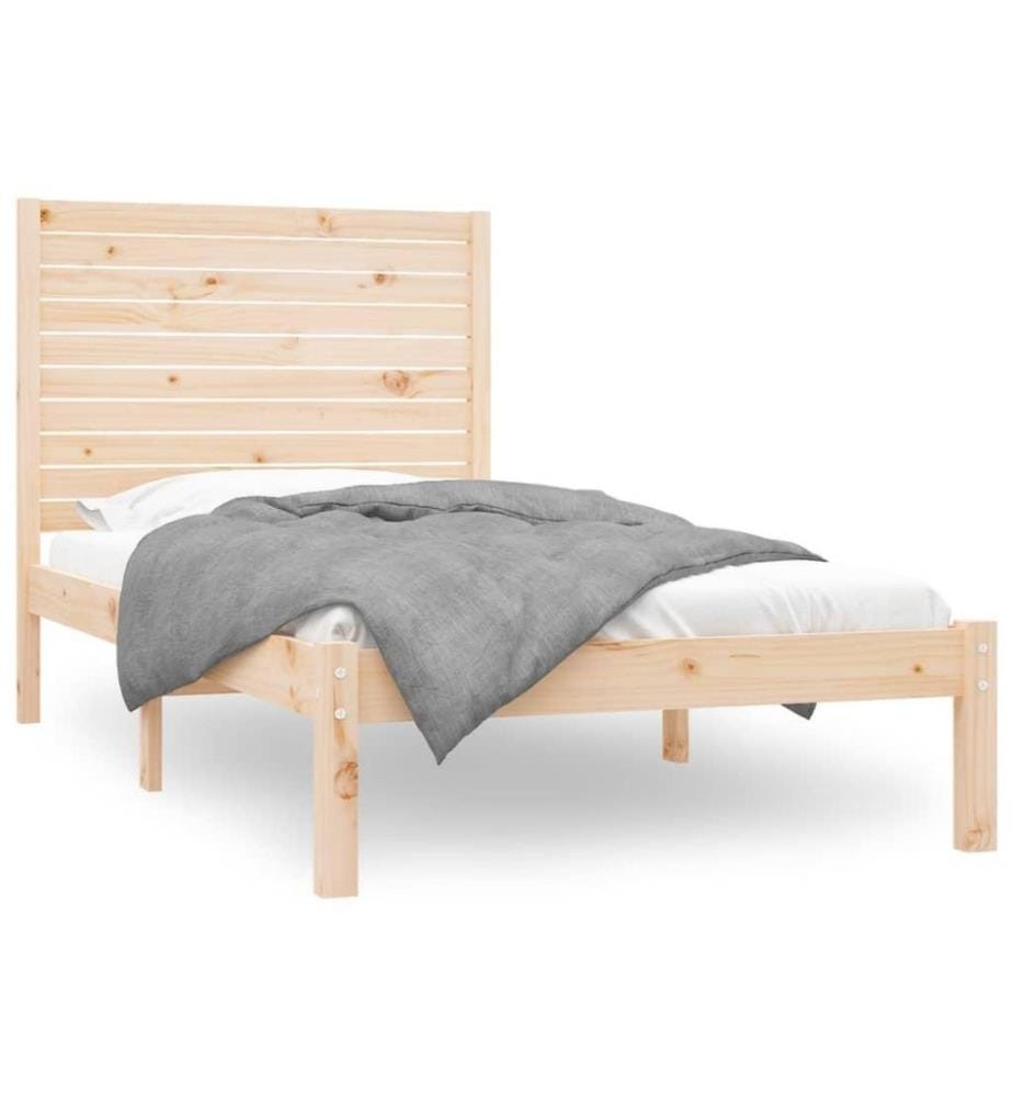 Cadre de lit Bois massif 90x200 cm