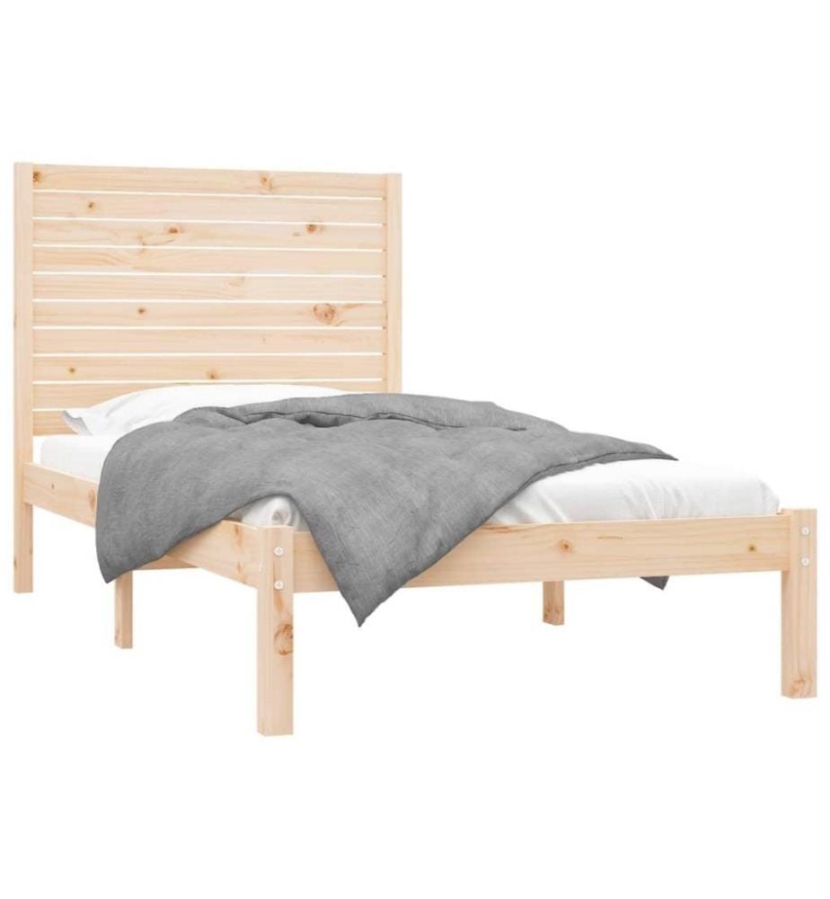 Cadre de lit Bois massif 90x200 cm