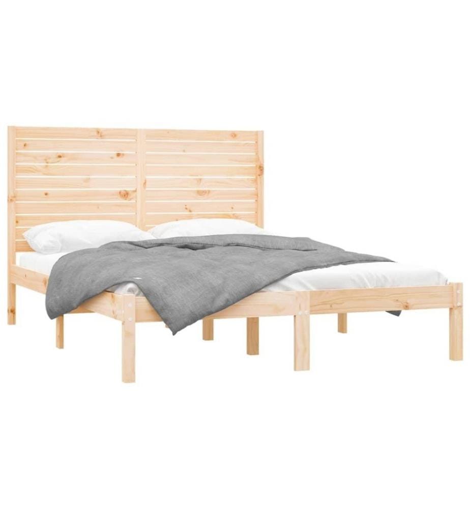 Cadre de lit Bois massif 140x200 cm