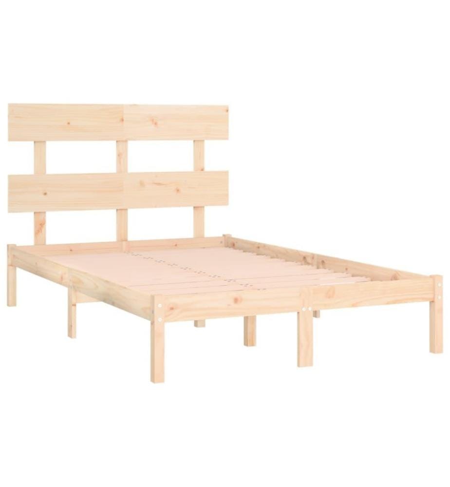 Cadre de lit Bois massif 140x200 cm