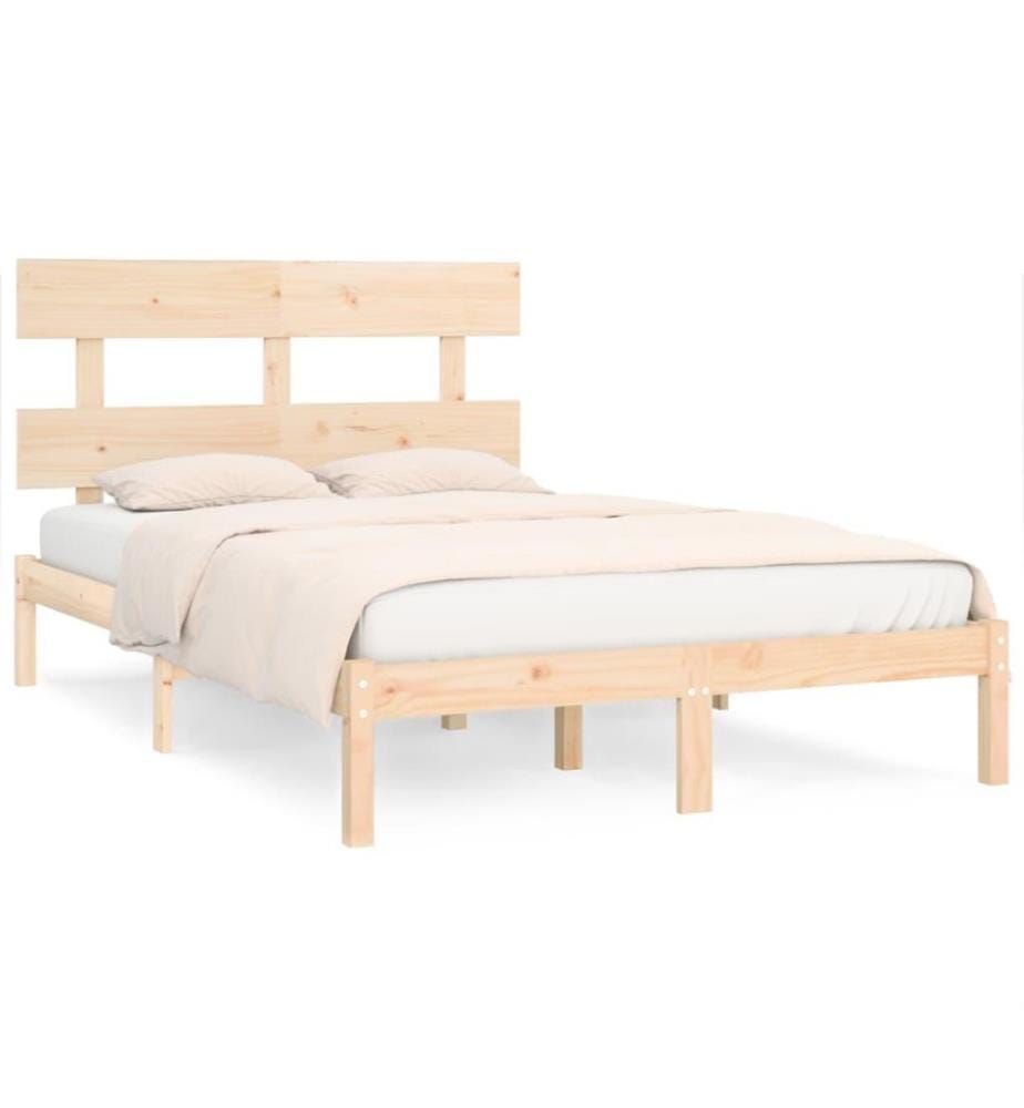 Cadre de lit Bois massif 200x200 cm