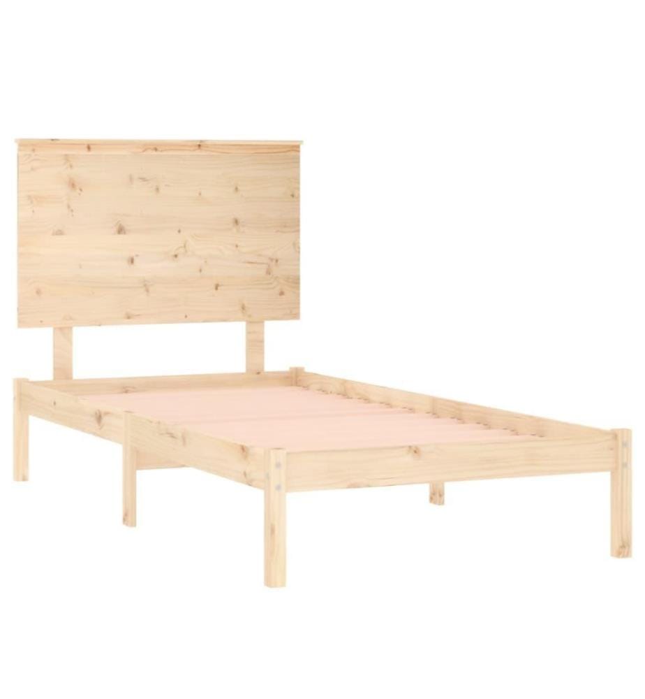 Cadre de lit Bois de pin massif 100x200 cm