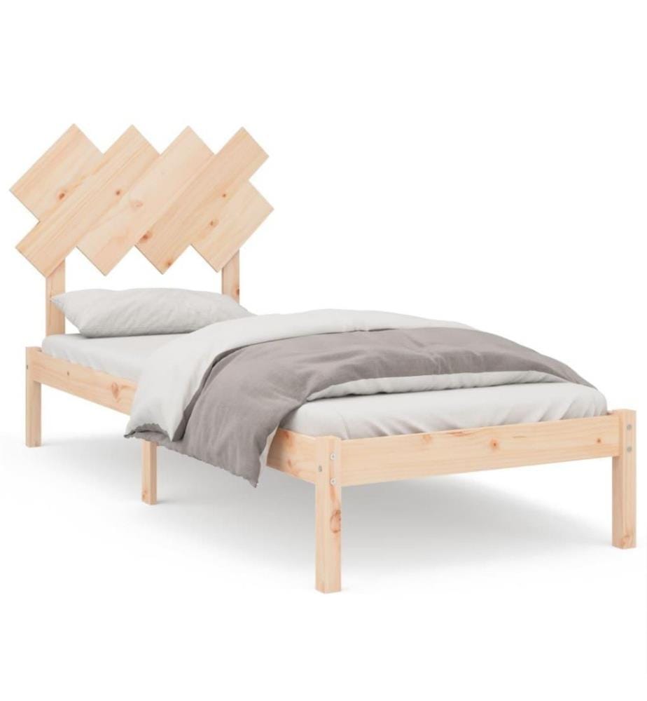 Cadre de lit 90x190 cm Simple Bois massif