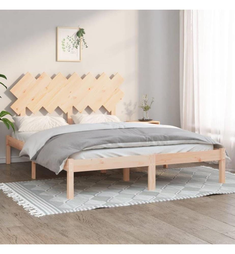 Cadre de lit 140x190 cm Bois massif