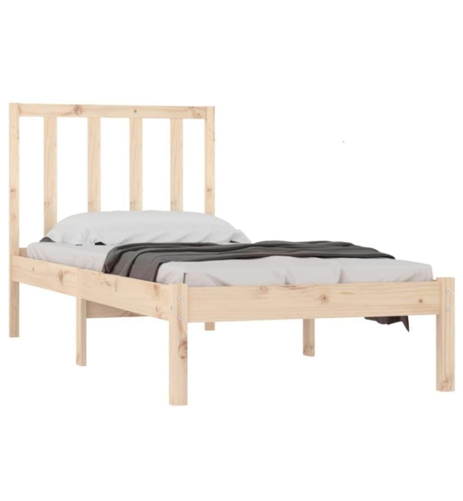 Cadre de lit Bois de pin massif 90x190 cm Simple