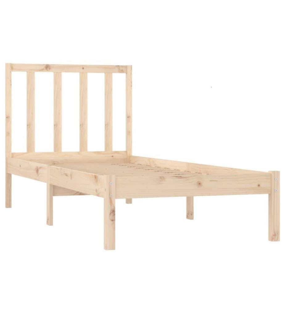 Cadre de lit Bois de pin massif 90x190 cm Simple