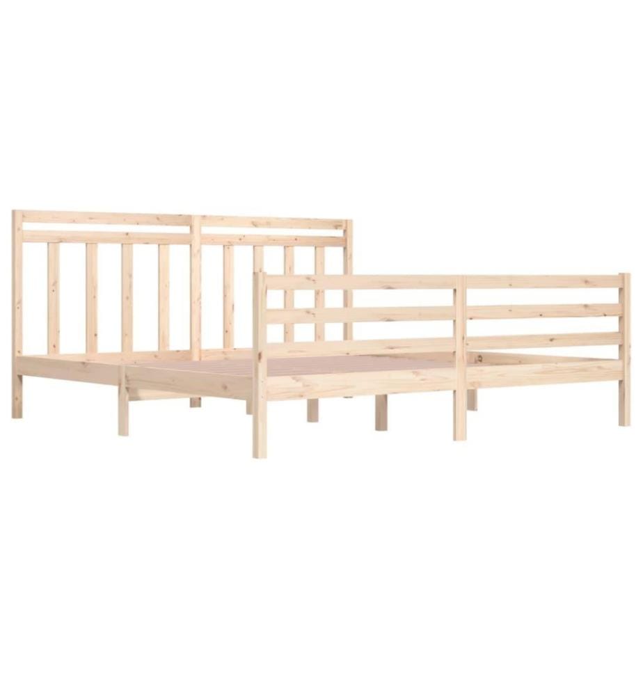 Cadre de lit Bois massif 200x200 cm