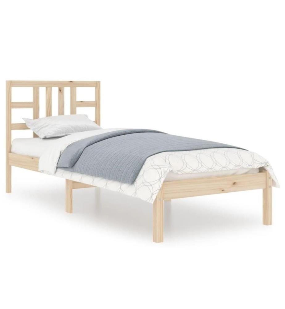 Massivholzbett 90x190 cm 3FT Single