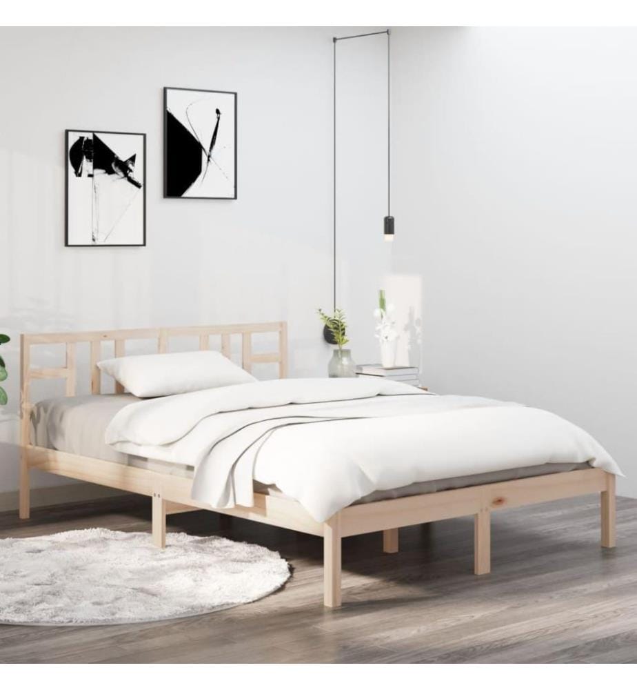 Cadre de lit Bois massif 200x200 cm